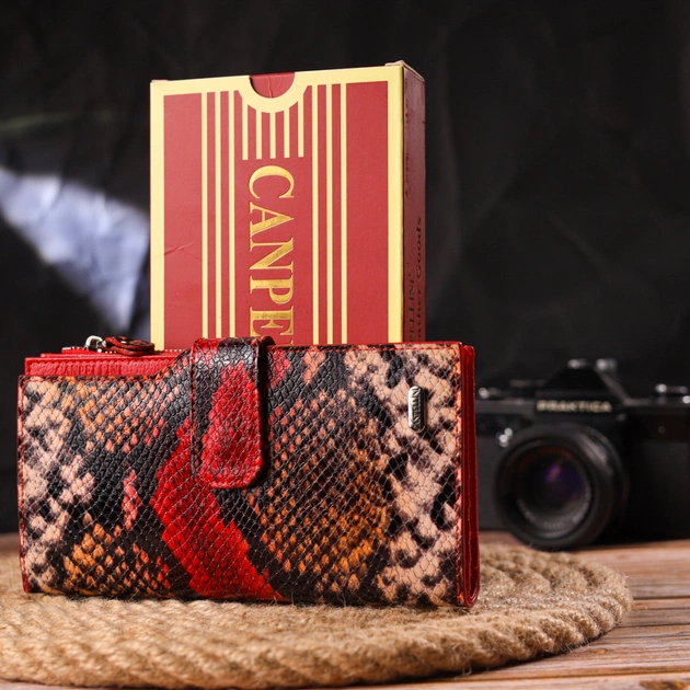 Гаманець Canpellini З натуральної шкіри Різнобарвний (21638) - зображення 11