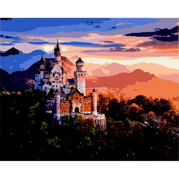 Картина по номерам ZiBi ART Line Замок у горах 40*50 см (ZB.64106) - изображение 1