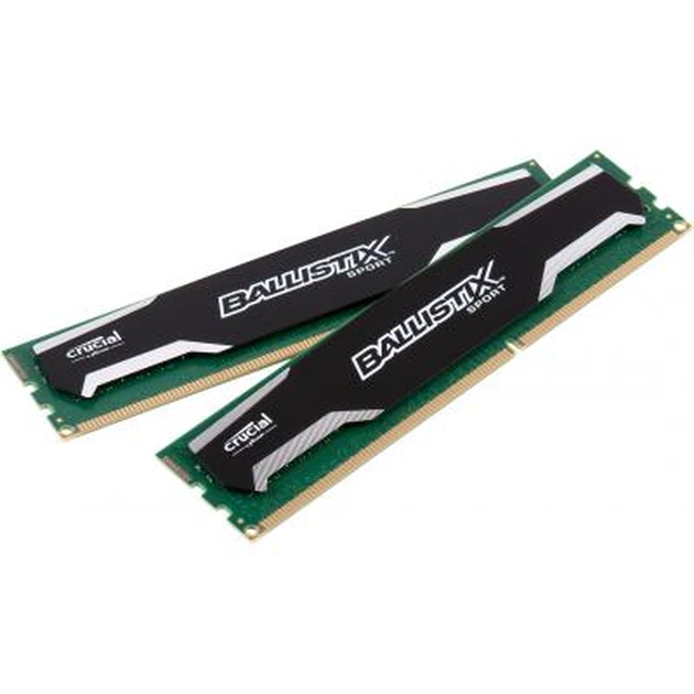 Модуль пам'яті для комп'ютера DDR3 8GB (2x4GB) 1600 MHz Ballistix Sport Micron (BLS2CP4G3D1609DS1S00CEU) - зображення 1