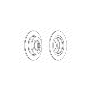 Гальмівний диск FERODO DDF847 зображення 1