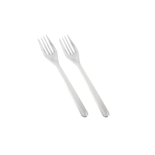 Виделки одноразові Швидkoff Пластикові прозорі 100 шт. (10711) зображення 1