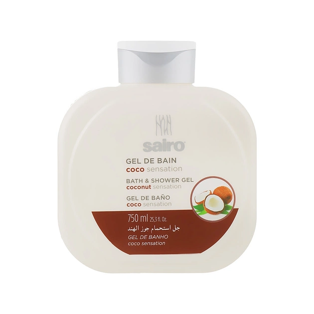 Гель для душу Sairo Bath And Shower Gel Кокосове відчуття 750 мл (8433295049379) - зображення 1