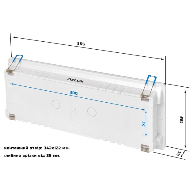 Світильник Delux REL-204 (3.7V2,2Ah) 40 LED 4W (90022962) - picture 2