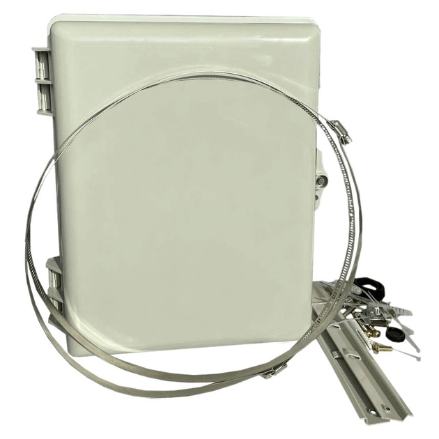 Герметичний оптичний бокс Abee настінного монтажу на 8 адаптерів LC Duplex та сплайс-касетою на 24 волокна (OptiBox-8LCDU-24-plast) - picture 3