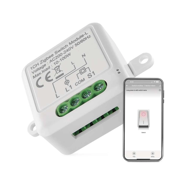 Модуль управления умным домом EMOS H5103 ZigBee 3.0 1-Channel (H5103) - изображение 1