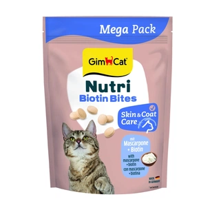 Витамины для кошек GimCat Nutri Biotin Bites для улучшения состояния кожи и шерсти с маскарпоне и биотином 425 г (4002064419695) изображение 1