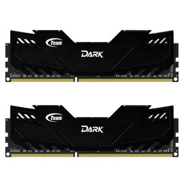 Модуль пам'яті для комп'ютера DDR4 16GB (2x8GB) 2800 MHz Dark Black Team (TDKED416G2800HC16ADC01) - изображение 1