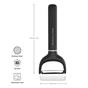 Овощечистка KitchenAid Classic горизонтальна 17,5 см чорний (KHH145OHOBEG) - уменьшенное изображение 3