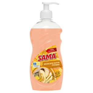 Засіб для ручного миття посуду Sama Melon 1000 г (4820270632130) зображення 1