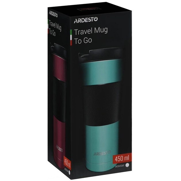 Термокружка Ardesto To Go 450 мл Black (AR2645SMB) - зображення 7