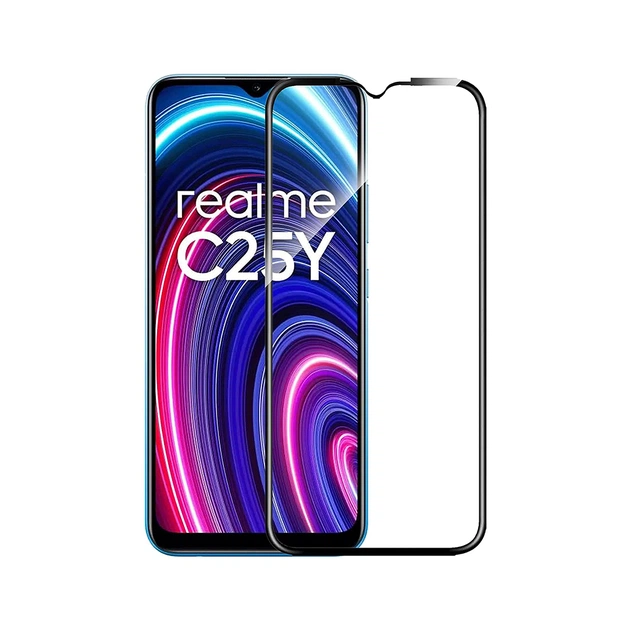 Стекло защитное PowerPlant Full screen Realme C25Y (GL601223) - изображение 1