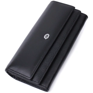 Гаманець ST Leather З натуральної шкіри Чорний (22696) зображення 1
