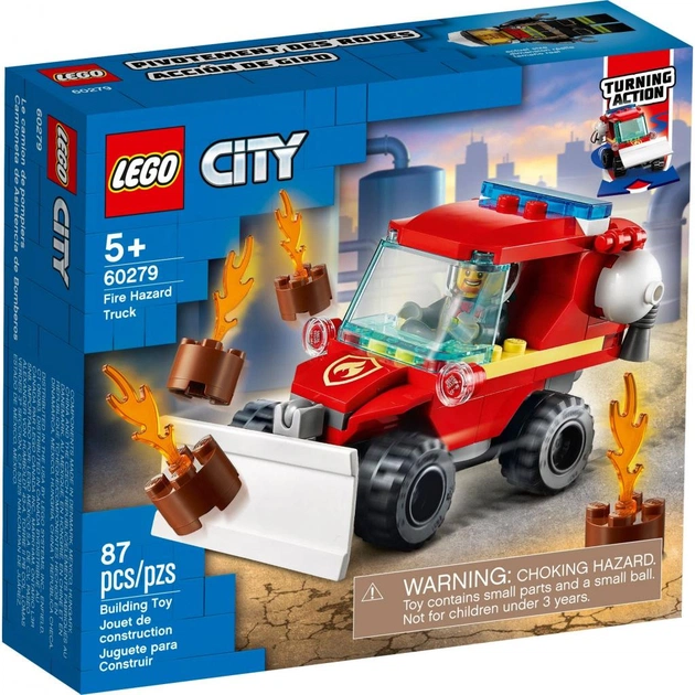 Конструктор LEGO City Fire Пожежний пікап 87 деталей (60279) - изображение 1