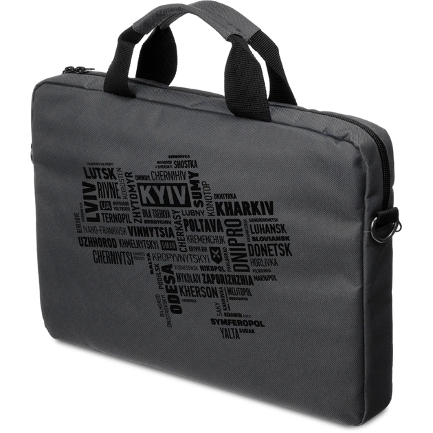 Сумка для ноутбука Vinga 15.6" NB1502 Gray, black print (NB1502UBGY) - изображение 1