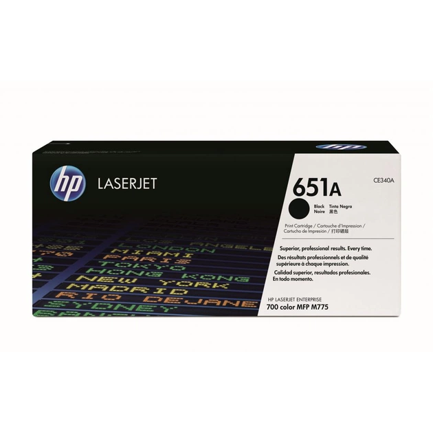 Картридж HP CLJ 651A Black (CE340A) - изображение 1