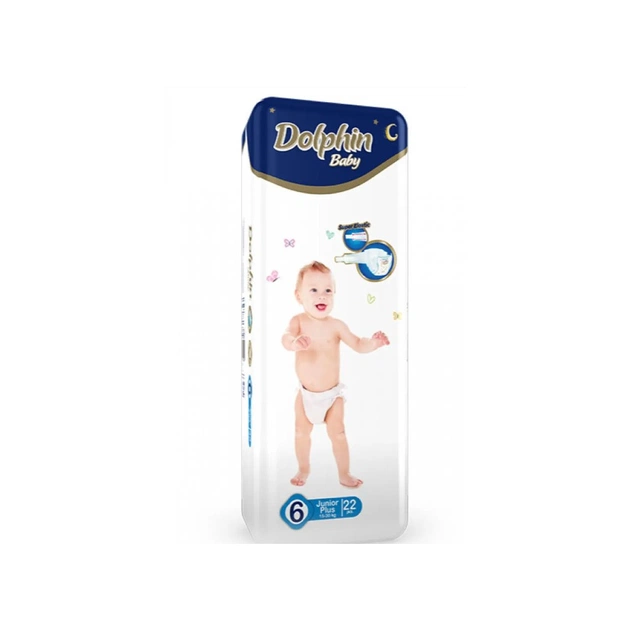 Підгузки Dolphin Junior Plus 15-30 кг 22 шт (8680131203413) - зображення 1
