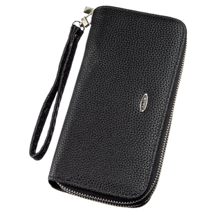 Гаманець Kivi З зернистої екошкіри Чорний (19045) зображення 1