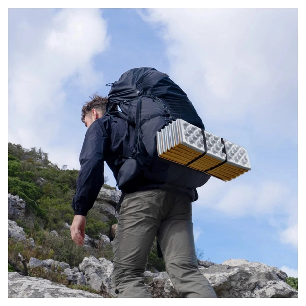 Туристичний килимок Naturehike IXPE CNK2550WS030, алюмінієва плівка, 18 мм, оливковий-зелений (6977465868206) - picture 11