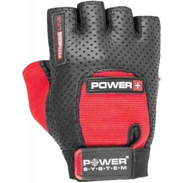 Рукавички для фітнесу Power System Power Grip PS-2800 S Black/Red (PS-2500_S_Black-red) - зображення 1