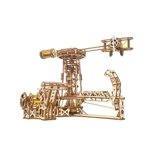 Збірна модель Ugears механічний Авіатор (70053) зображення 1