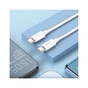 Дата кабель USB-C to USB-C 1.0m Magic silicone PD 60W X87 white HOCO (6931474783264) - зменшене зображення 6