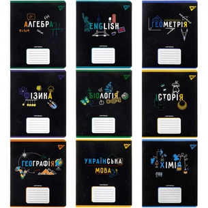 Зошит Yes набір учнівських Black набір 9 видів (767485) зображення 1