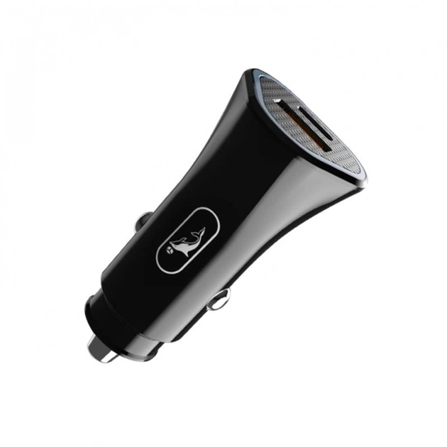Автомобильное зарядное устройство SkyDolphin SZ16T PD+QC3.0 (2USB, 3.1A) Black (SDAZP-000089) + кабель Type-C - изображение 1
