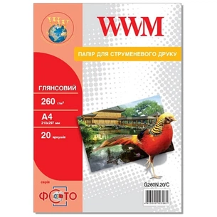 Фотопапір WWM 10x15 (G260N.F20/C) зображення 1