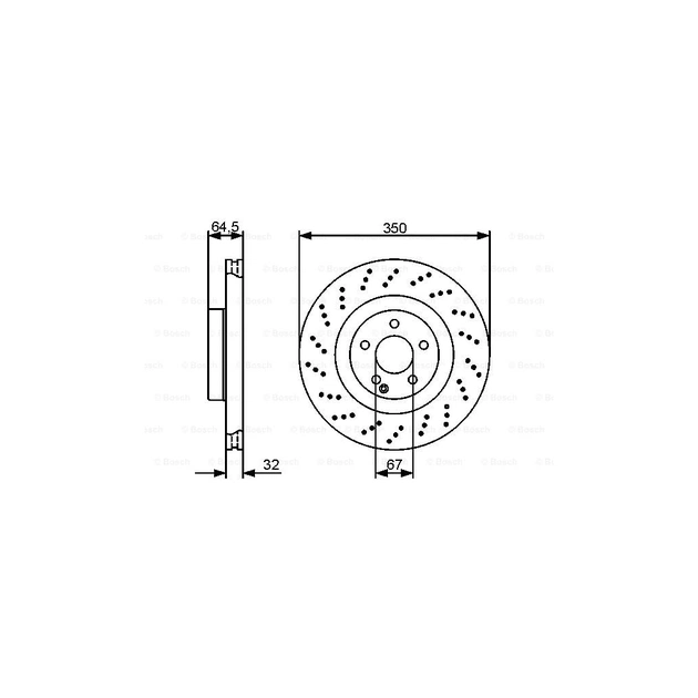 Гальмівний диск Bosch 0 986 479 412 - picture 5