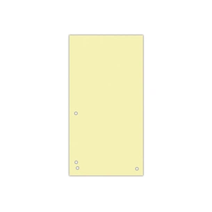 Роздільник сторінок Donau 105 х 230 мм 100шт картон, жовтий (8620100-11PL) изображение 1