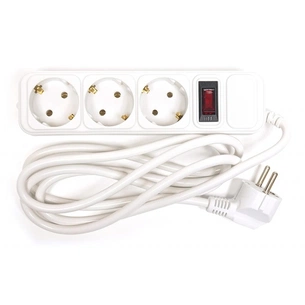 Мережевий фільтр живлення PowerPlant 1.8 м, 3 розетки, 3x1.5мм2 (PPSA10M18S3B) зображення 1