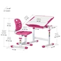 Парта зі стільцем Evo-kids Evo-06 Plus Pink (Evo-06 Plus PN) - зменшене зображення 3