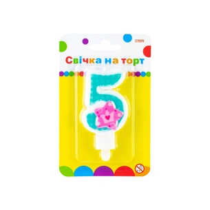 Свічка Maxi Princess "5" висотою 7,62 см (MX622050-5) зображення 1