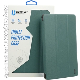 Чохол до планшета BeCover Tri Fold Hard BeCover Apple iPad Pro 11 2020/2021/2022 Dark Green (709667) зображення 1