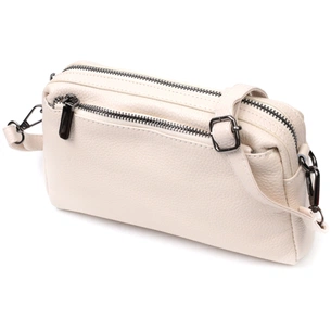 Сумка Vintage З м'якої натуральної шкіри Біла (22376) зображення 1