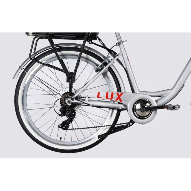 Електровелосипед Dorozhnik 26" eLUX Vbr FR рама-17" 36B 13А*г 500Вт 2026 срiблястий (ELB-D-26-297) - picture 5