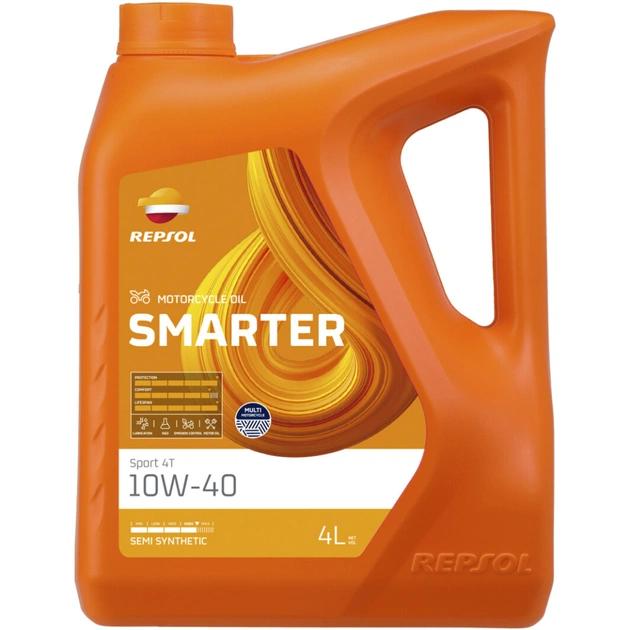 Моторное масло REPSOL SMARTER SPORT 4T 10W-40 4л (RPP2065MGB) - изображение 1