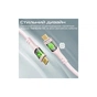 Дата кабель USB-C to USB-C 1.2m 60W PD TransLine-CC pink Promate (transline-cc.pink) - уменьшенное изображение 5