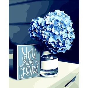 Картина по номерам ZiBi Гортензія 40*50 см ART Line (ZB.64198) зображення 1