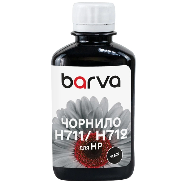 Чернила Barva HP 711/712 180ml BK, pigment (H711-857) - изображение 1