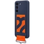 Чохол до мобільного телефона Samsung Silicone with Strap Galaxy S22 Plus Navy (EF-GS906TNEGRU) - зменшене зображення 3