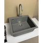 Мийка кухонна Adamant Univer сірий + змішувач + дозатор + ополіскувач склянок + коландер (4824296106604) - уменьшенное изображение 3
