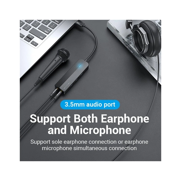 Концентратор Vention USB 3.0 to 3хUSB 3.0/2хTRS Audio/USB Micro 1.0m (CHIBF) - picture 6