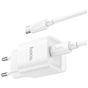 Зарядний пристрій HOCO C146A Charm USB-C PD20W + cable USB-C to USB-C White (6942007630269) - зменшене зображення 6