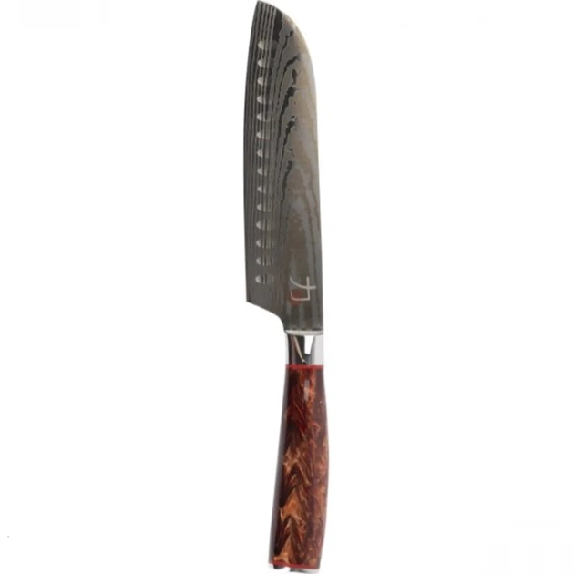 Кухонний ніж MasterPro Tetsu, сантоку, 17.5 см, коричневий (BGMP-4128-BR) - зображення 1