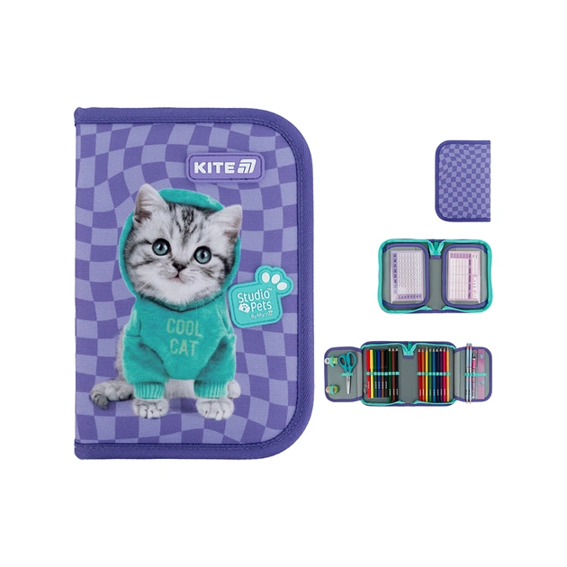 Пенал Kite з наповненням 622H-2 Studio Pets (SP25-622H-2) - изображение 1