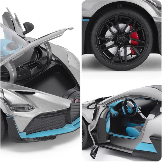 Машина TechnoDrive Bugatti Divo сірий 1:18 (250940BDGY) - picture 9