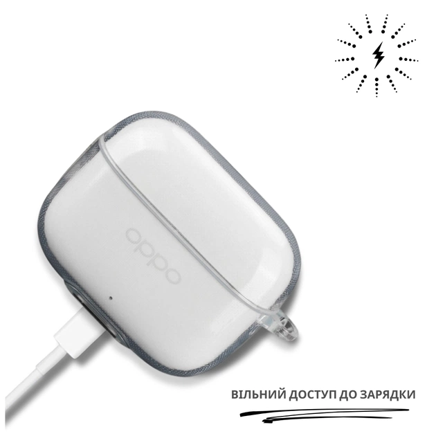 Чохол для навушників BeCover для OPPO Enco Buds 3 Pro Transparent (714838) - picture 3