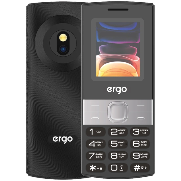Мобільний телефон Ergo B185 Black - зображення 1