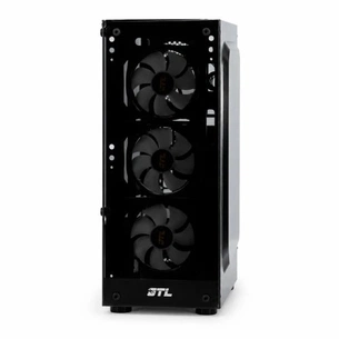 Корпус GTL Gaming "Orbit", Black, БП GS600W, Mini Tower, ATX, 1xUSB 2.0 / 1xUSB 3.0 / 1xUSB Type-C 3.0, 4x120мм L3 ARGB+PWM, макс. CPU - 150 мм / VGA - 305 мм, боковая и передняя панели из закаленного стекла (GTL1810U3C-GS600-4L3) изображение 1